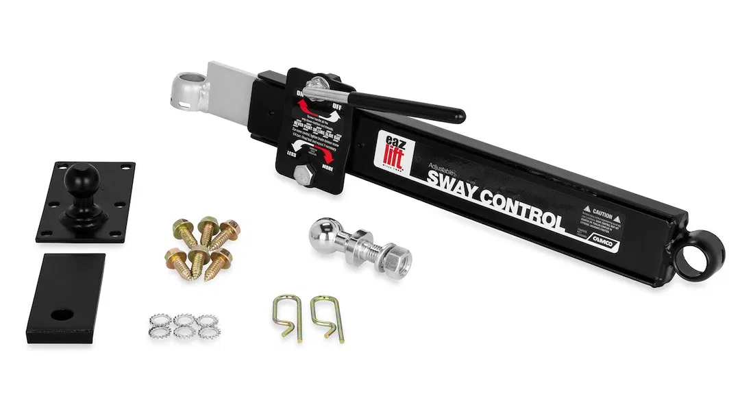 48381 – CAMCO Weight Distribution Hitch Sway Control Kit, With Sway Control Arm/Ball/Ball Plate/Hardware Left Mounted...